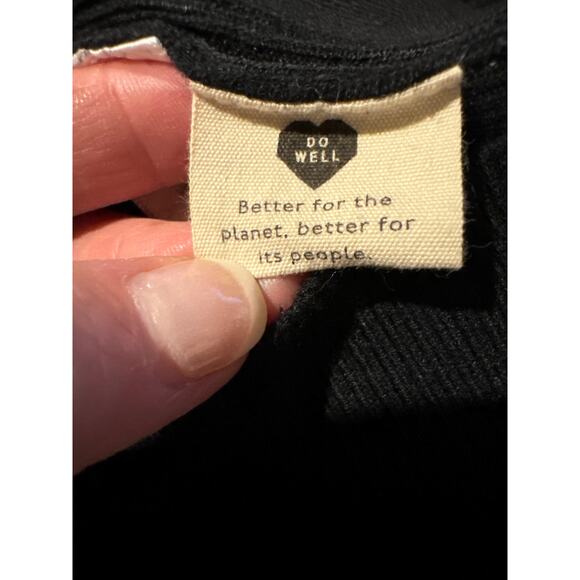 Madewell Dearing Square-Neck Crop Sweater Tank black size XL - Picture 10 of 12